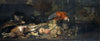Still Life With Game And Fruits, Parrot, Rabbit And Cat
