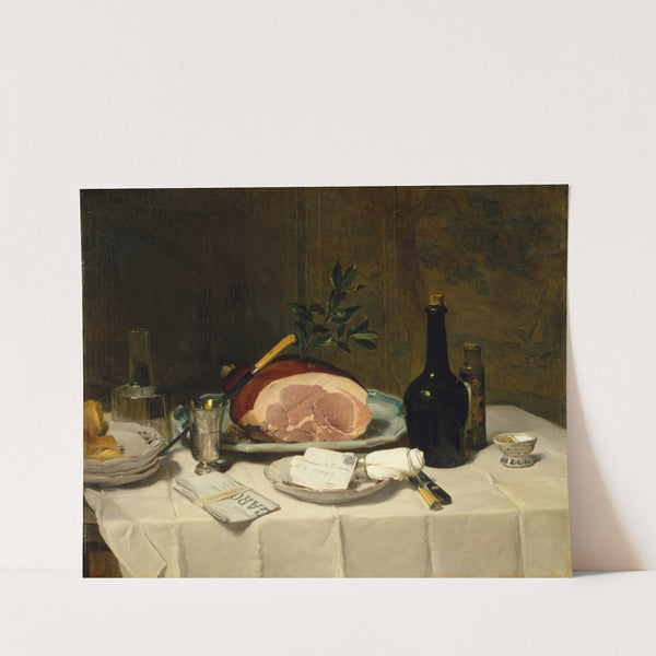 Still Life with Ham by Philippe Rousseau