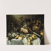 Still life with ham by Pieter Claesz