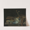 Still life with hunting implements and birds by Hendrick Ten Oever