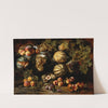 Still Life with Melons, Peaches, Figs, and Grapes by Michele Pace del Campidoglio