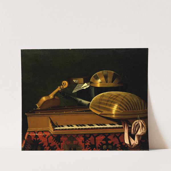 Still Life with Musical Instruments and Books by Bartholomeo Bettera