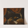 Still life with Musical Instruments, Books and Sculpture by Evaristo Baschenis  