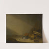 Still life with old dishes by Pieter Symonsz Potter