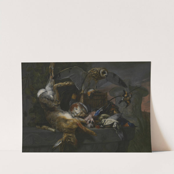 Still life with owl by Pieter Boel