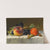 Still life with peach, apricot, grapes and hazelnuts on a tablecloth (1907) by Emilie Preyer