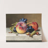 Still Life with Peaches, Red Grapes, Hazelnuts and a Wasp by Emilie Preyer