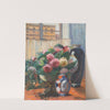 Still-Life With Peonies At The Window by Adolf Abraham Behrmann