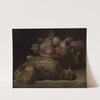 Still life with plums and two snipes on a stone table (1716) by Alexandre François Desportes