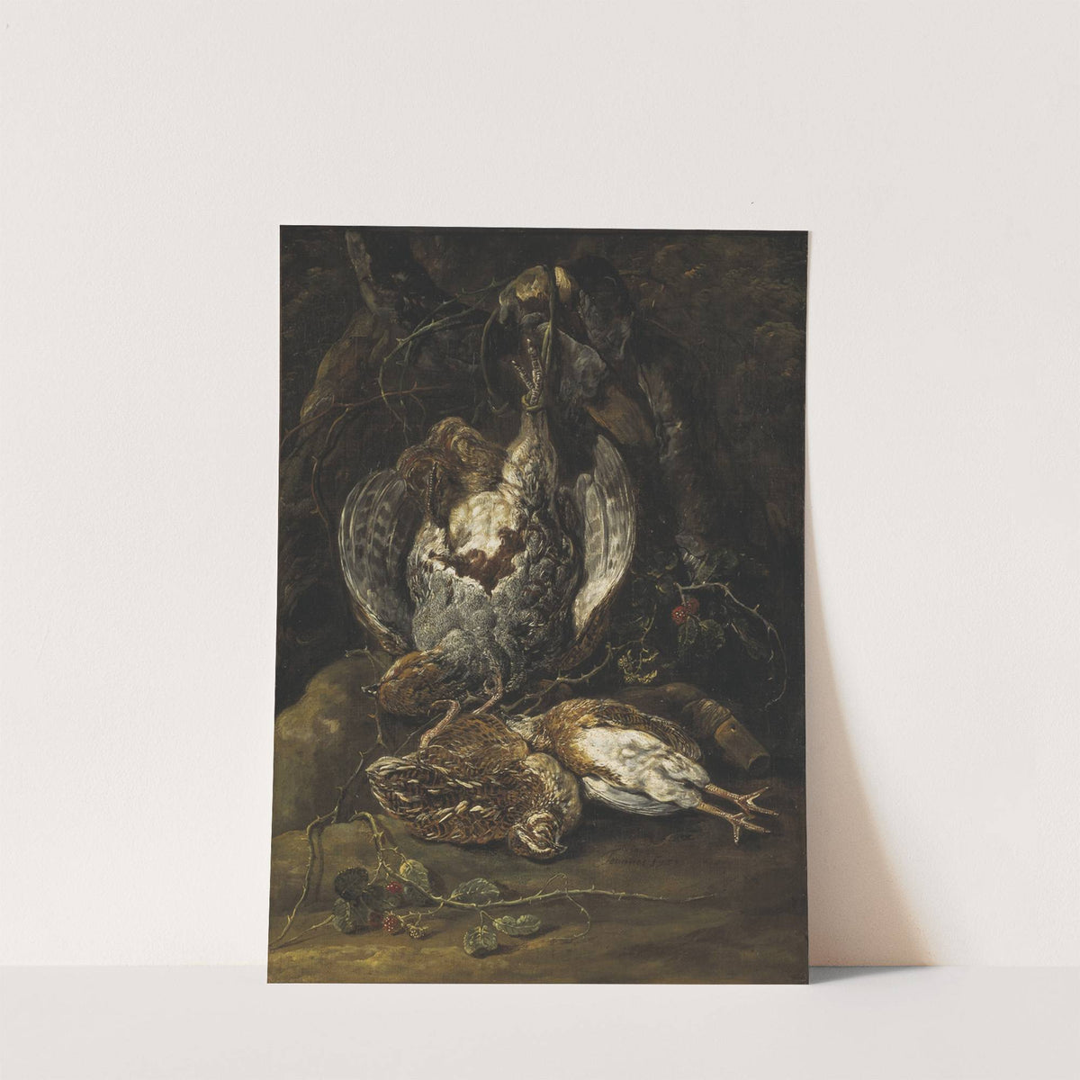 Still Life with Quails and a Partridge by Jan Fyt