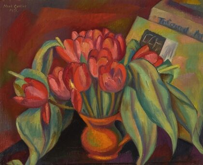 Still Life with Red Tulips