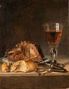 Still Life with Roast Fowl and Wineglass