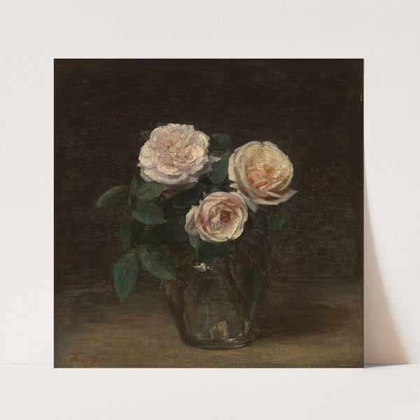 Still Life with Roses (1877) by Henri Fantin-Latour