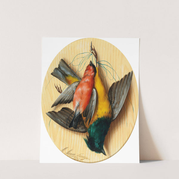 Still Life with Songbirds by Michelangelo Meucci