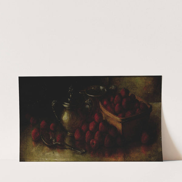 Still Life with Strawberries by Joseph H. Dille