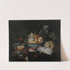 Still life with vegetables and fruits by Jan Pauwel Gillemans the Elder
