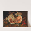 Still Life with Watermelon and Grapes by Leopold Zinnögger