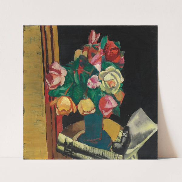 Stilleben mit Rosen (1927) by Max Beckmann