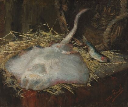 Stilleven met rog en haring (1880-1882)