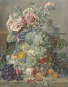 Stilleven met vruchten en bloemen