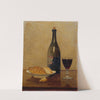 Stillleben; Alter Wein und Brot (1896) by Albert Anker