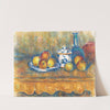 Stillleben mit blauer Flasche, Zuckerdose und Äpfeln (1900-1902) by Paul Cézanne