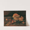 Stillleben mit Kürbis, Pfirsich und Weintrauben (1884) by Carl Schuch