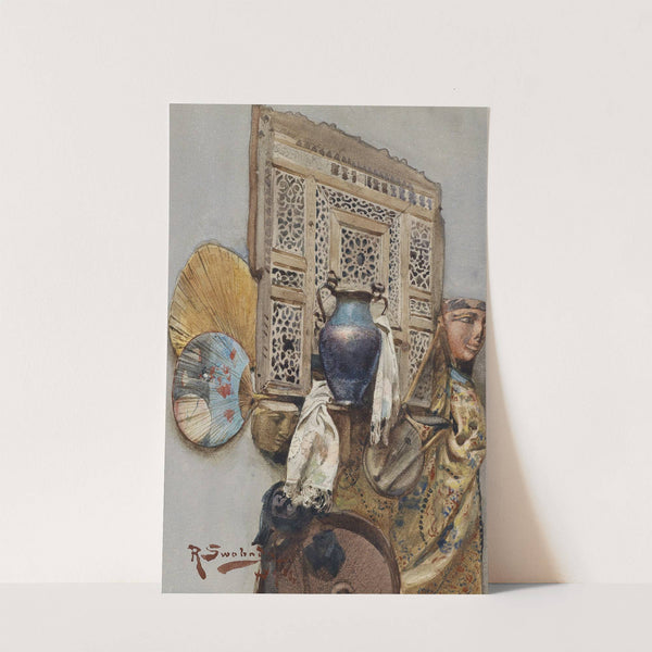 Stillleben Mit Orientalischen Objekten by Rudolf Swoboda