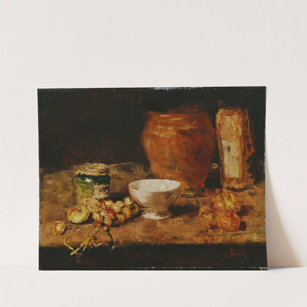 Stillleben mit weißer Schale (1885) by Carl Schuch