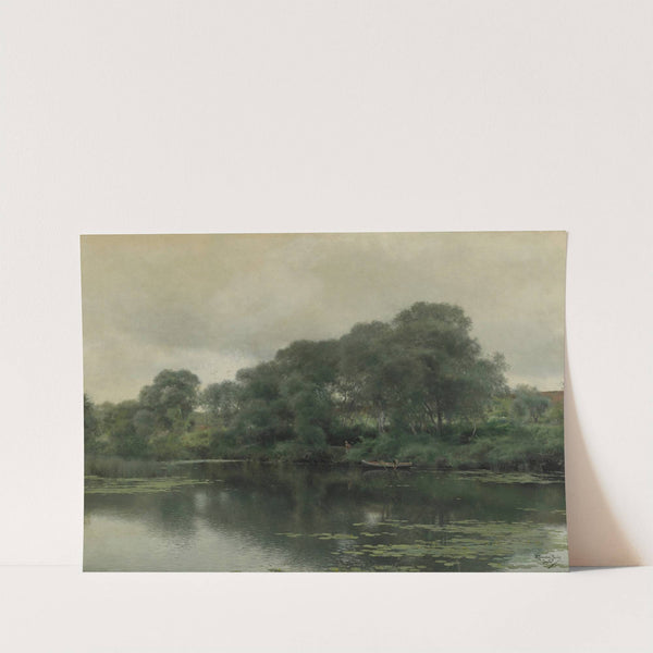 Stillness on a lily pond by Emilio Sánchez-Perrier