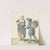 Stoffenverkoper onderhandelend met een vrouw by W. Barthautz