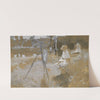 Stopping in front of Alameda Golden&#039;s large canvas he gazed uncomfortably on what she had wrought there by Frank Craig
