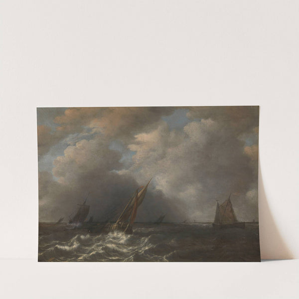 Storm on the Meuse River (1668) by Hendrik Martensz. Sorgh