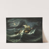 Storm-Tossed Frigate (mid 19th century) by Thomas Chambers