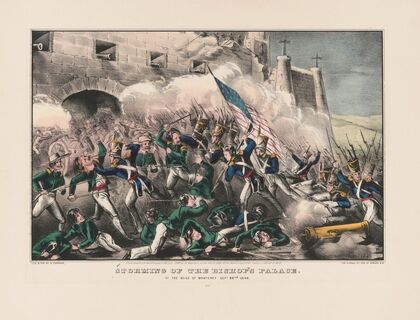 Storming of the Bishop’s palace; at the siege of Monterey Sept. 22nd. 1846 (1847)