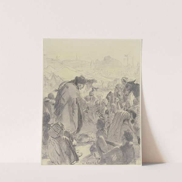 Storyteller near Cairo by Wilhelm Gentz