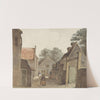 Straat bij de Manege by Hendrik Abraham Klinkhamer