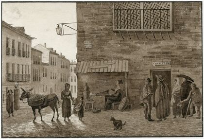 Straatgezicht te Madrid