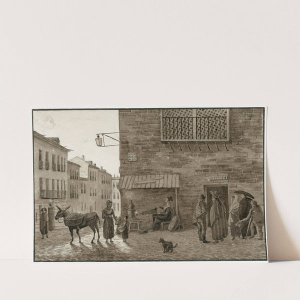 Straatgezicht te Madrid by Otto Howen