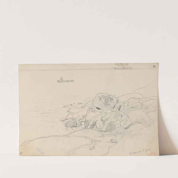 Strand, Vrengen (1862) by Hans Gude