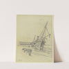 Stranded steamboat by Rudolf Gudden
