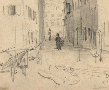 Straße in Landsberg (1876)