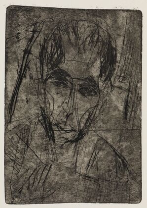 Straßenbiegung;Porträt Wilhelmine Julow I (1916)