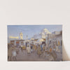 Straßenszene im Sonk von Tunis by Karl Friedrich Gsur