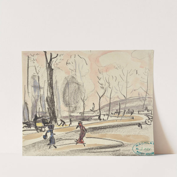 Street in Autumn (1911) by Rudolf Grossmann