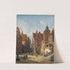 Street in Hamburg. Study in Architecture by Wilhelm von Hanno