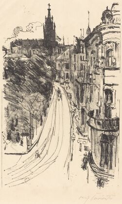 Street in Königsberg (Strasse in Königsberg)