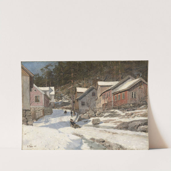 Street in Kragerø by Frits Thaulow