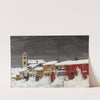 Street in Røros in Winter by Harald Sohlberg