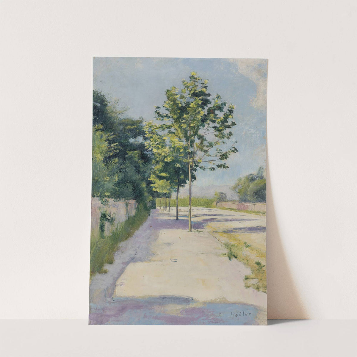Street Of St. Georges by Ferdinand Hodler